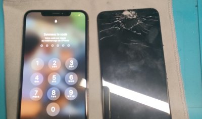 Remplacement d'un écran d'iPhone XS Max à Pineuilh