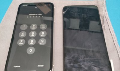 Remplacement d'un écran iPhone 11 à Bonneville-et-Saint-Avit-de-Fumadières.