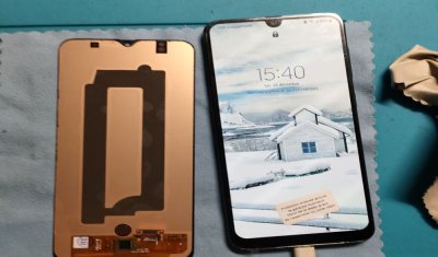 Changement d'écran avec châssis de SAMSUNG A50 à Fougueyrolles