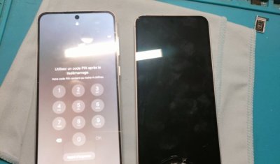 Changement d'un écran Samsung A56 à Fougueyrolles