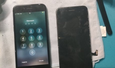 Remplacement d'écran d'un iPhone 8 à Pineuilh