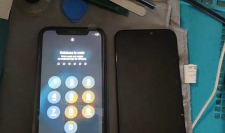 Changement d'écran d'un iPhone 11 à Nastringues